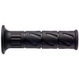 PAIR OF GRIPS KAWASAKI IN SUPERSOFT OPEN - LENGHT 120 MM - BLACK-ARIETE-1