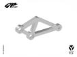 MINI GP left aluminium footpeg support SILVER-YCF GENUINE PARTS-1