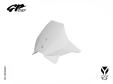 YCF MINI GP front fairing ABS Matt White-YCF GENUINE PARTS-1