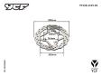Rear Brake disc  d200mm Screw hole d=8.5mm T4.0 2016-YCF GENUINE PARTS-1