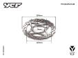 Brake disk front d220mm T4.0  -YCF GENUINE PARTS-1