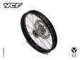 Complete STEEL Front wheel 1.60x17 2021   SPOKES 4 mm-YCF-1